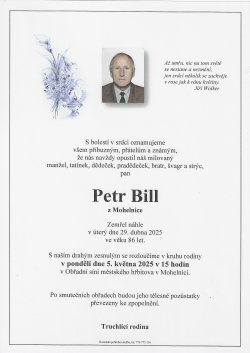 Smut. oznámení Petr Bill