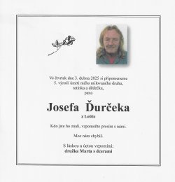 Vzpomínka Josef Ďurček