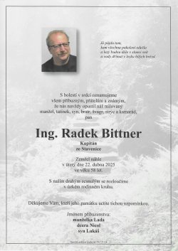 Smut. oznámení Ing. Radek Bittner