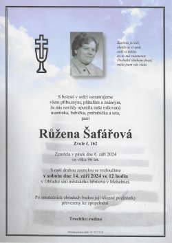 Růžena Šafářová