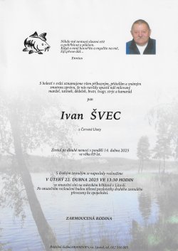 Smut. oznámení Ivan Švec